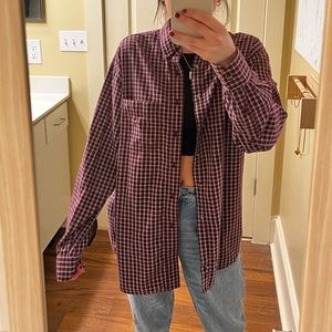 Burgundy Trader Bay Flannel